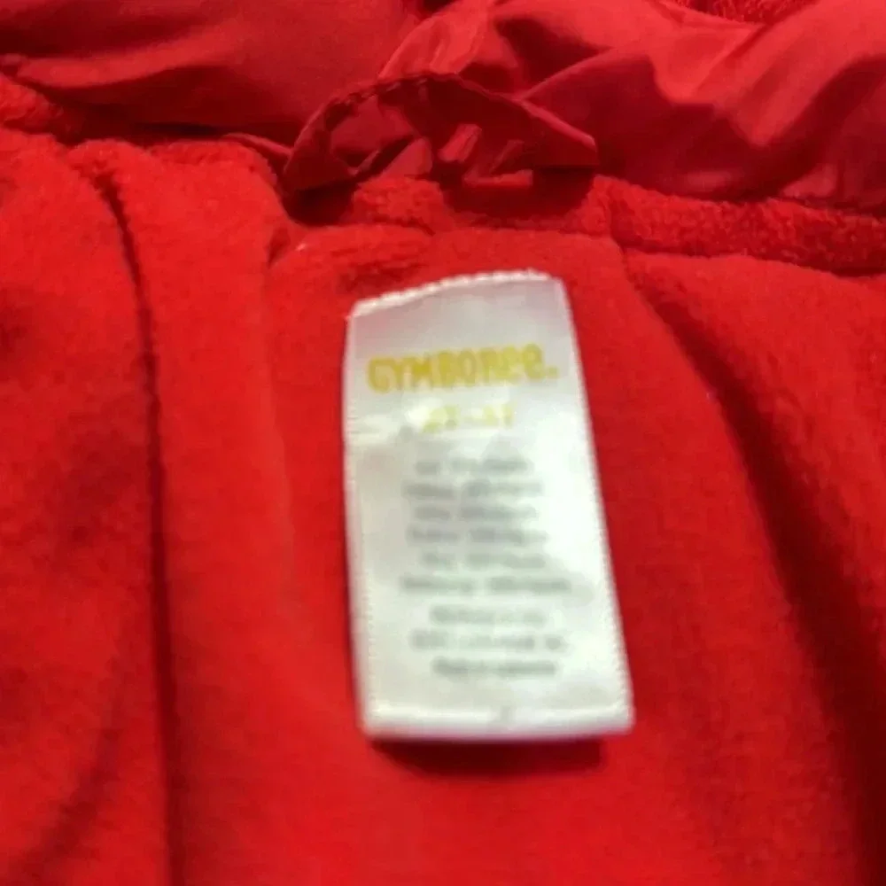 Gymboree Baby Girl Red Puffer Jacket Bows Sz 2T/3T